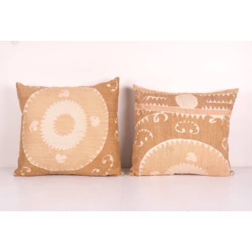 Vintage Suzani Pillow Fashioned from a Mid-20th Century Sama | Cushion in Pillows by Vintage Pillows Store