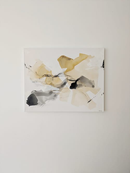 EREMUS #4, Original Painting on Canvas | 20" x 30" | Oil And Acrylic Painting in Paintings by Damaris Kovach. Item composed of canvas in contemporary or eclectic & maximalism style