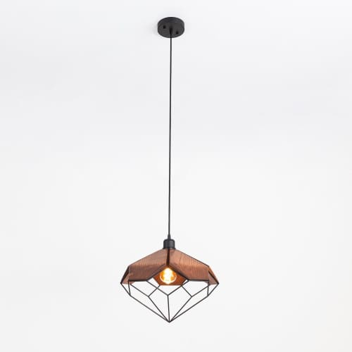Astris Crystal | Pendants by Next Level Lighting. Item composed of wood and metal