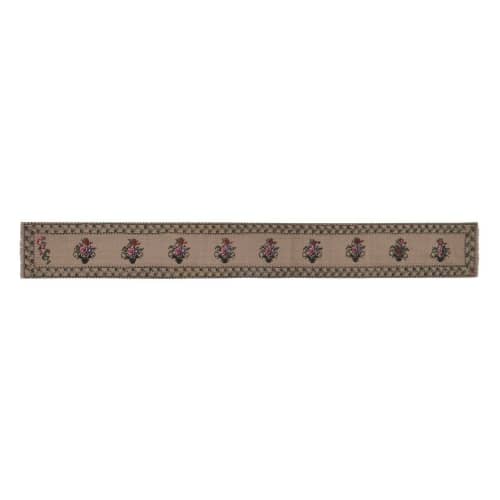 1970s Vintage Floral Handmade Narrow Kilim Runner Rug | Rugs by Vintage Pillows Store. Item made of wool & fiber