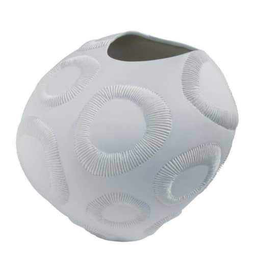 FOSSILIA (Moon Stone Vase) | Vases & Vessels by Oggetti Designs. Item made of ceramic