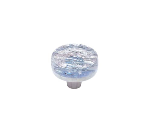 Pearl Diamond Circle Knob | Hardware by Windborne Studios. Item composed of glass