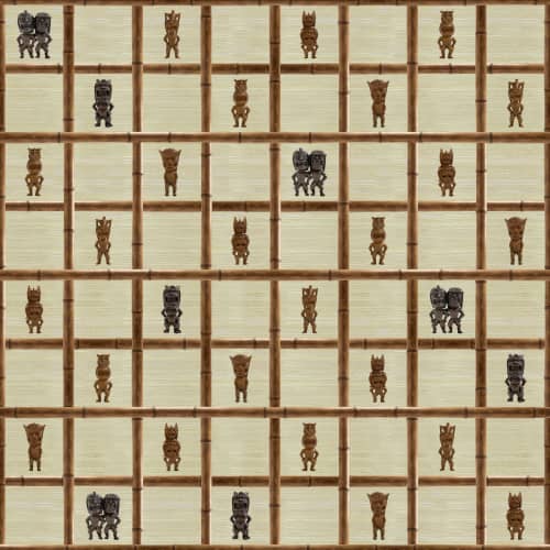 Tiki Gods | Wallpaper in Wall Treatments by Wallcovetings by Brenda Houston. Item made of fabric with paper