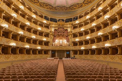 National Theatre of Sao Carlos | Photography by Richard Silver Photo. Item made of paper & synthetic