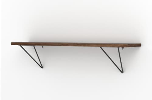 Adams Shelf Bundle (Bracket + Shelf board) | Ledge in Storage by Tronk Design. Item composed of maple wood