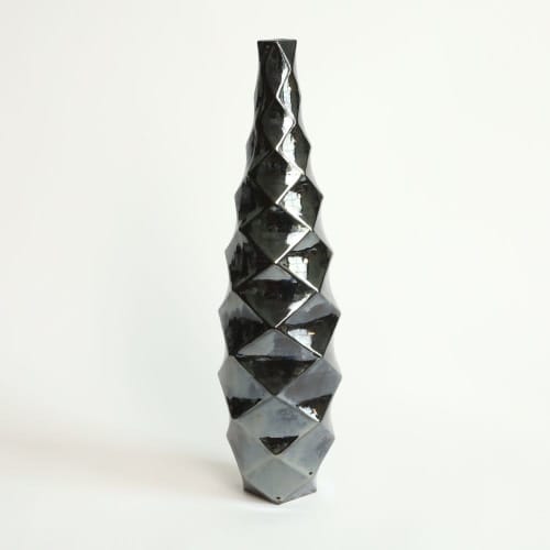 Tower in Palladium | Vase in Vases & Vessels by by Alejandra Design. Item made of ceramic