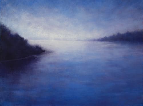 Dreaming Of The Coast | Oil And Acrylic Painting in Paintings by Victoria Veedell. Item composed of wood and canvas in contemporary style