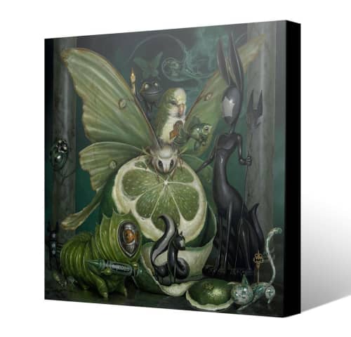 "The Green Keepers" Canvas Edition | Oil And Acrylic Painting in Paintings by Greg "CRAOLA" Simkins. Item composed of canvas and synthetic