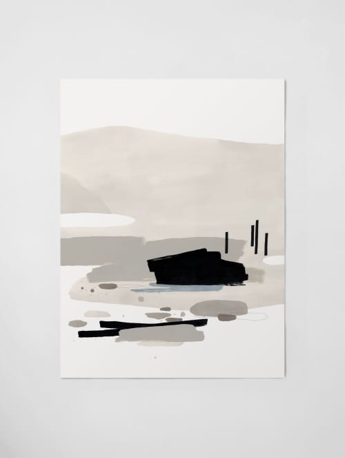 "Coastal Waters II" Art Print | Prints in Paintings by Kim Knoll Art. Item composed of paper