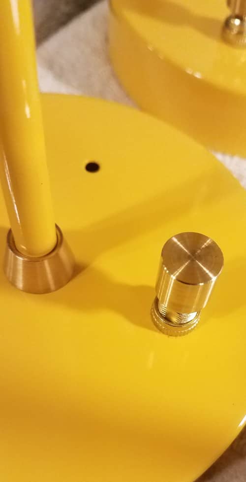 Plug in Yellow Sconce - Adjustable Wall Light - Gold Modern | Sconces by Retro Steam Works. Item made of metal works with industrial style