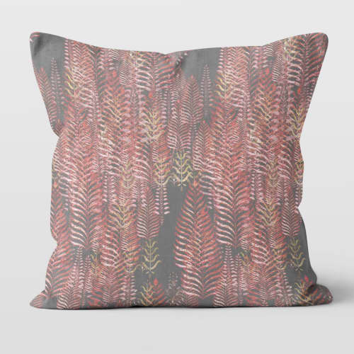 Woodland Cotton Linen Throw Pillow Cover | Pillows by Brandy Gibbs-Riley