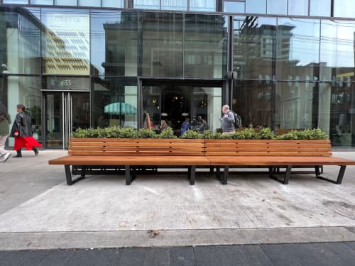 Outdoor Ash Bench | Benches & Ottomans by Good Wood Brothers. Item made of wood works with contemporary style