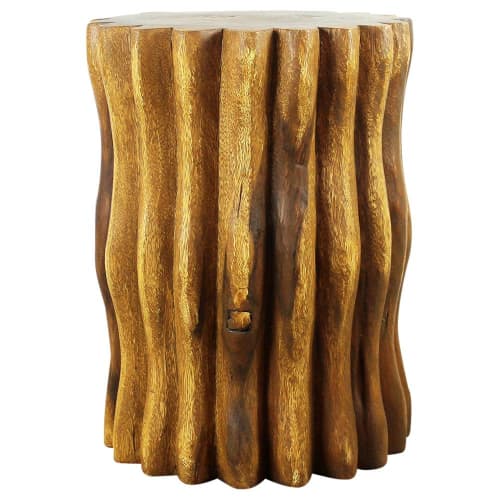 Haussmann® Wood Stump End Table Mangrove Root 15 in Dx 20 in | Tables by Haussmann®