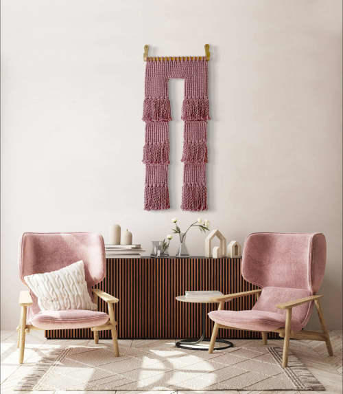 Portal | Small | Lilac | Macrame Wall Hanging in Wall Hangings by Dörte Bundt. Item made of cotton compatible with eclectic & maximalism and coastal style