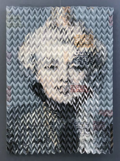 Time-lapse #3 | Collage in Paintings by Paola Bazz. Item made of paper works with contemporary & eclectic & maximalism style