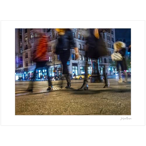 Legs and Feet #0006: Three Figures in Motion with Red Coat | Photography by Susan Bowen Photos