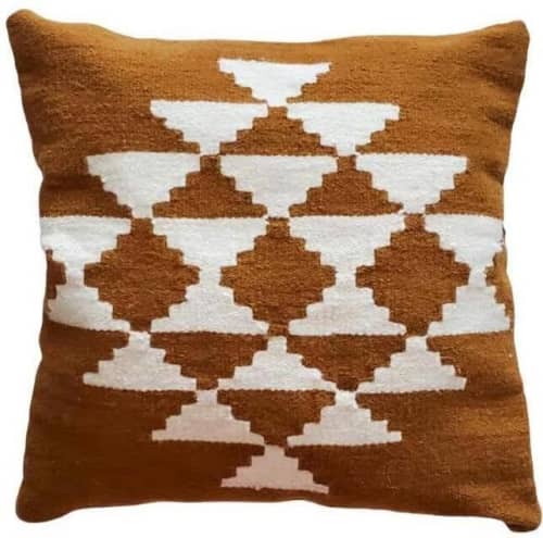 Sabra Handwoven Wool Decorative Throw Pillow Cover | Cushion in Pillows by Mumo Toronto. Item made of cotton