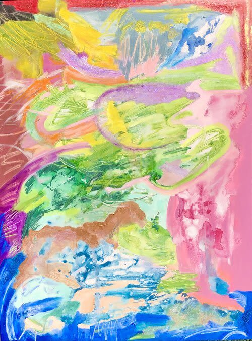 Pied Piper | Oil And Acrylic Painting in Paintings by Eugenie Diserio. Item composed of canvas compatible with mid century modern and contemporary style