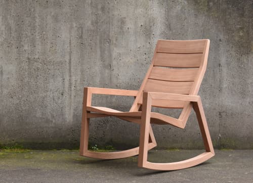 Onda Rocking Chair | Chairs by Marco Bogazzi. Item composed of wood in contemporary or coastal style