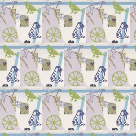 Primary Nature, Mixed | Fabric in Linens & Bedding by Philomela Textiles & Wallpaper. Item composed of cotton