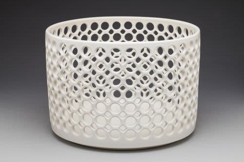 Cylindrical Lace Bowl | Decorative Objects by Lynne Meade