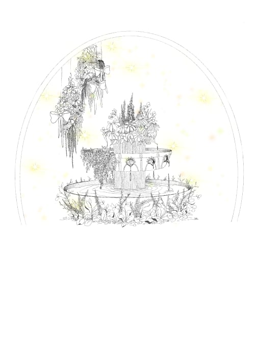 Is there Magic here? - Graphic Sketch | Prints in Paintings by Carolyn McGlennon. Item works with contemporary & eclectic & maximalism style