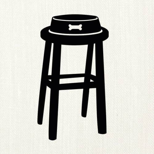 Friendly Dog and Friendly Stool | Decorative Objects by Kerry & Clyde, LLC ,  Jill Fulton, Artist and Owner