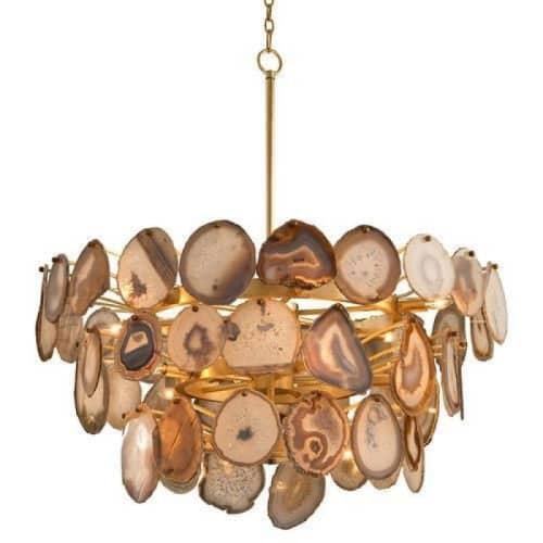 Alan Mizrahi KA1910 Agate Sliced | Chandeliers by Alan Mizrahi Lighting Design