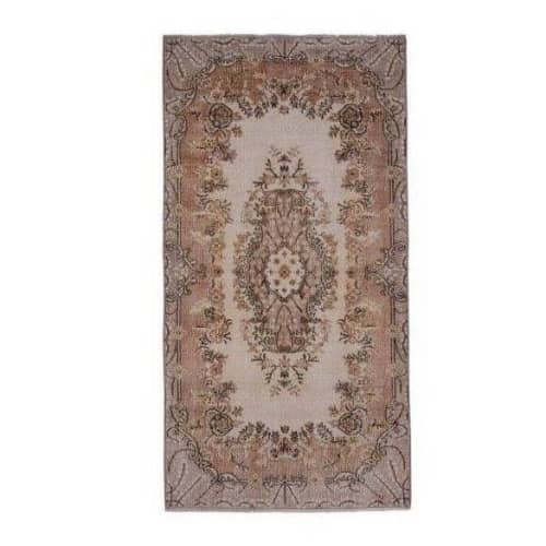 Early 20th Century Sparta Rug - Wool Low Pile Boho Carpet | Area Rug in Rugs by Vintage Pillows Store. Item made of cotton with fiber