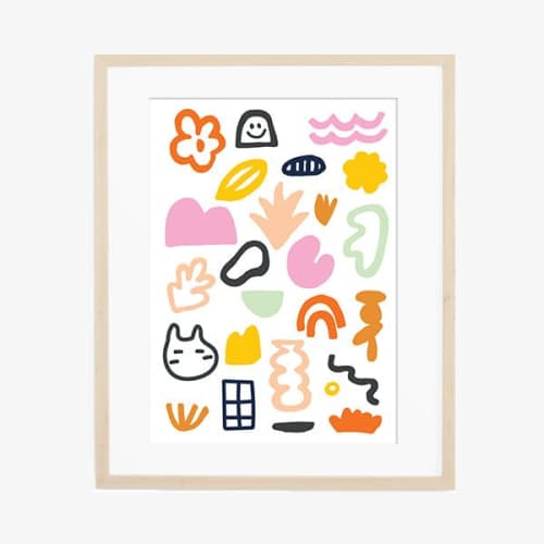 Fun Little Things Print | Prints in Paintings by OBJECT-MATTER / O-M ceramics
