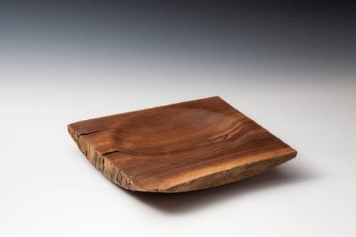 Claro Walnut Bowl | Decorative Bowl in Decorative Objects by Louis Wallach Designs. Item made of walnut