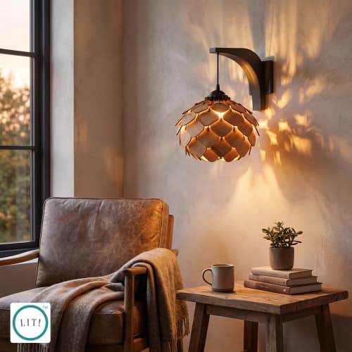 Vera Wooden Wall Lamp | Sconces by Lit Lamps - Sustainable Mindful Lighting