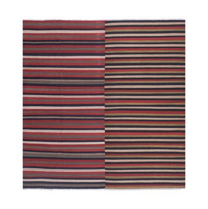 Vintage Oversize Turkish Kilim Rug 9'3'' X 9'6'' | Area Rug in Rugs by Vintage Pillows Store