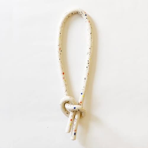 Clay Object 04- Double Sprinkles Knot | Wall Sculpture in Wall Hangings by OBJECT-MATTER / O-M ceramics