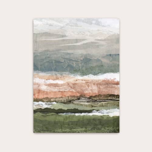 Quiet Hideaway Art Print - Abstract Nature Landscape | Prints in Paintings by Lara Eckerman Art