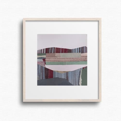 6x6 Original Collage Art | Quarry by Shilo Ratner | Work by Shilo Ratner