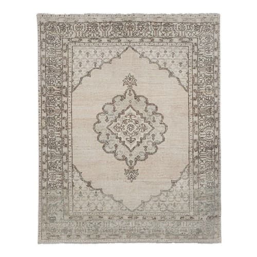 Vintage Hand Knotted Kars Rug - Dining Room Carpet | Area Rug in Rugs by Vintage Pillows Store. Item composed of cotton and fiber