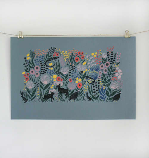New Beginnings Print | Prints by Leah Duncan. Item made of paper works with mid century modern & contemporary style