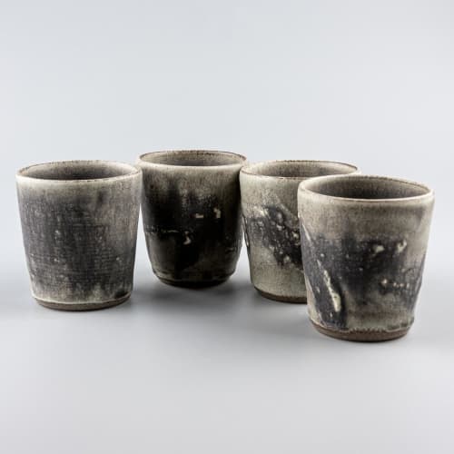Cups Set Adaphne | Drinkware by Svetlana Savcic / Stonessa. Item composed of stoneware