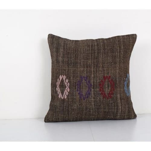 Vintage Minimalist Style Goat Hair Pillow With Original Deta | Cushion in Pillows by Vintage Pillows Store