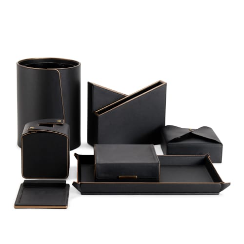 Noir with Rose Gold Room Set | Decorative Objects by Rikan