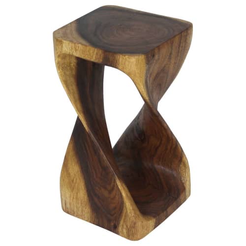 Haussmann® Original Wood Twist Stool 10 X 10 X 18 In | Chairs by Haussmann®