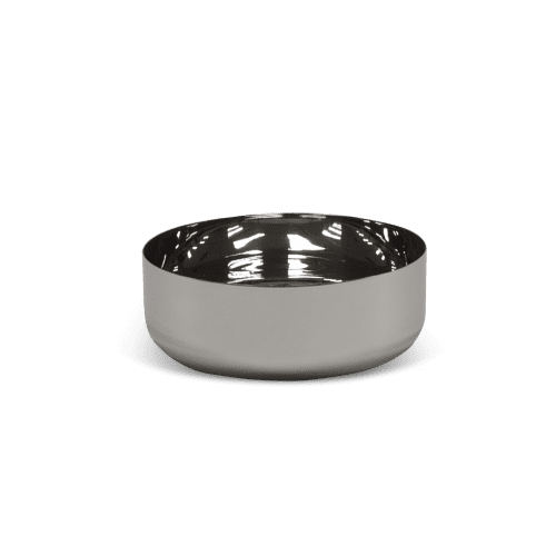 Modern Medium Bowl In Stainless Steel | Dinnerware by Tina Frey. Item made of steel