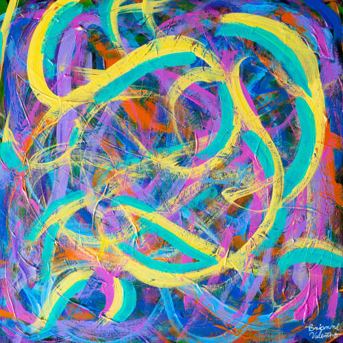 Racing Mind | Oil And Acrylic Painting in Paintings by Brianne Valentino