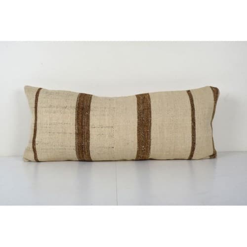 Extra Long Hippie Bedding Kilim Pillow Cover, Wool Farmhouse | Cushion in Pillows by Vintage Pillows Store
