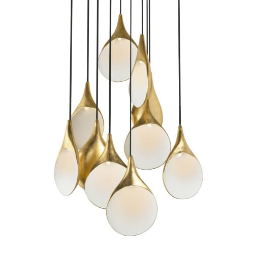 STILLABUNT CHANDELIER | Chandeliers by Oggetti Designs. Item made of metal with ceramic