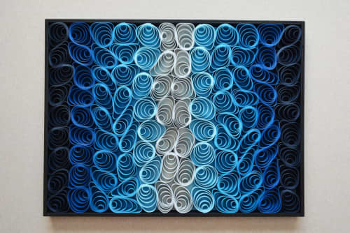 No. 17 Acoustic Diffuser Panel - Gradient Modern Abstract Wall Art | Wall Sculpture in Wall Hangings by Joseph Aurelius