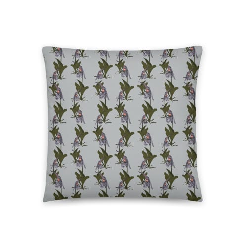 Orchid no.12 Throw Pillow | Pillows by Odd Duck Press. Item composed of cotton
