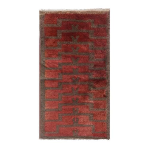 Handmade Vintage Turkish Tulu Rug 3'3'' X 6'1'' | Area Rug in Rugs by Vintage Pillows Store