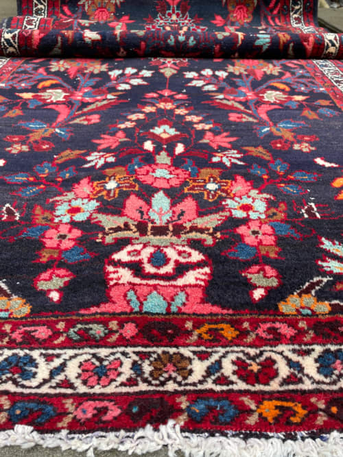 Samira | 3'5 x 9'9 | Runner Rug in Rugs by Minimal Chaos Vintage Rugs. Item composed of fabric